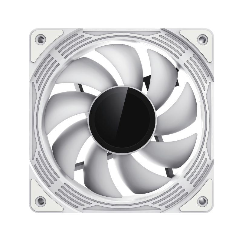 GameMax KF300 WH – 120mm ARGB PWM Fan Kit (3-in-1 Set) with V4.0 ARGB Hub & Smart Speed Control { KF_ 300 }