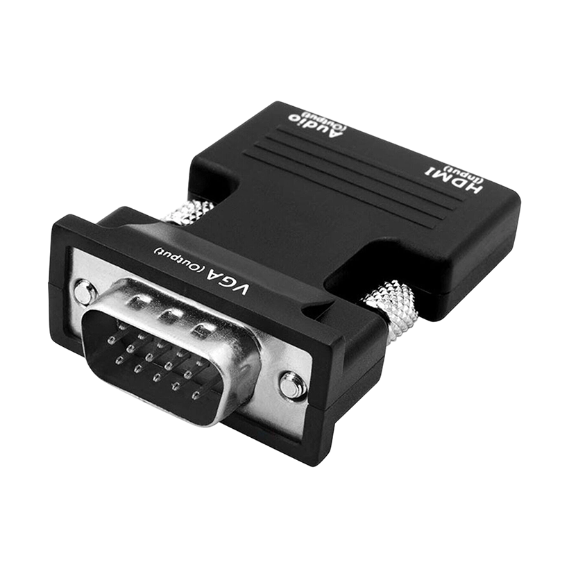 HDMI Female to VGA Male Converter Adapter 1080P VGA Male to HDMI Female Adapter with 3.5 mm Audio Cable USB 2.0 Cable for HDTV AV HD Display