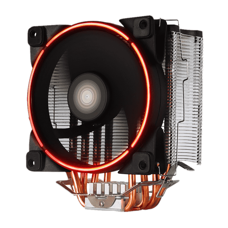 GameMax Gamma 500 Rainbow ARGB CPU Air Cooler | High-Efficiency 5 Heat Pipe Tower Cooler with Silent PWM Fan & Aura Sync Support (Gamma500)
