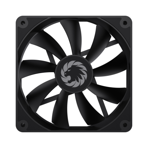 GameMax GMX-WFBK BK Cooling Fan | Hydraulic Bearing Silent 9-Blade 120mm Case Fan | GMX WFBK