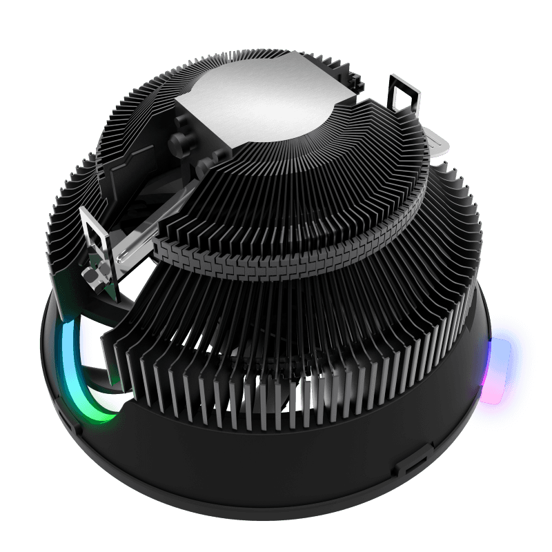 GameMax Gamma 200 RGB CPU Air Cooler | Top-Flow Compact Cooler with Direct-Touch Copper Base & Rainbow ARGB Lighting (GAMMA200)