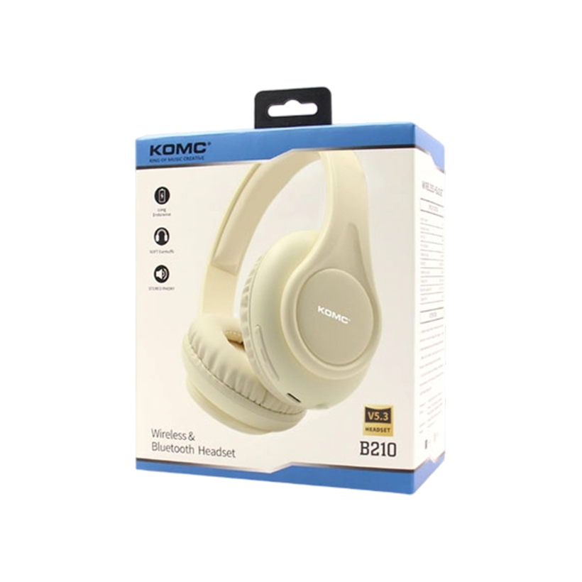 KOMC wireless bluetooth headphone black – B210 | B__ 210
