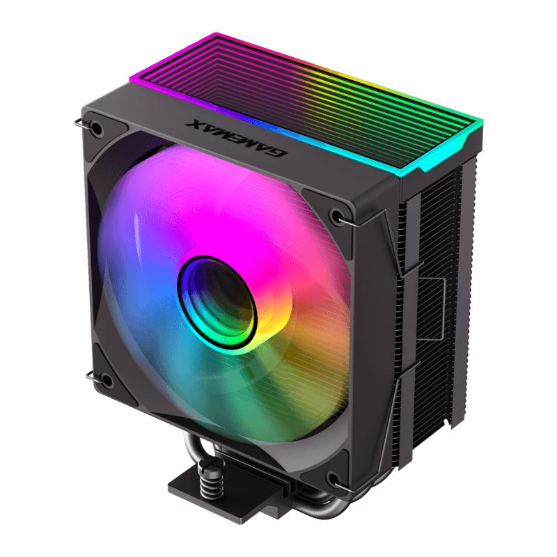 GameMax Sigma 550 Infinity Black CPU Air Cooler | 220W Tower Cooler with 5 Heat Pipes, ARGB Infinity Lighting & High-Density Fin Design