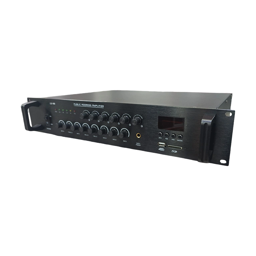Amplifiers CHLD LS-180 Public Address (PA) Mixer Amplifier 6 Zones