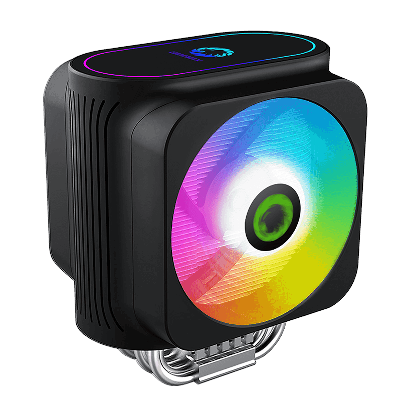 GameMax Gamma 600 CPU Air Cooler | Single Tower Dual 120mm ARGB Fan Cooler with 6 Heat Pipes & 230W TDP Support (Gamma600)