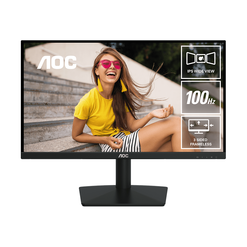 AOC 24B15H2 23.8" Inch 100Hz Monitor ips  / HDMI, VGA & DC / FHD | 24_ B15 H2_