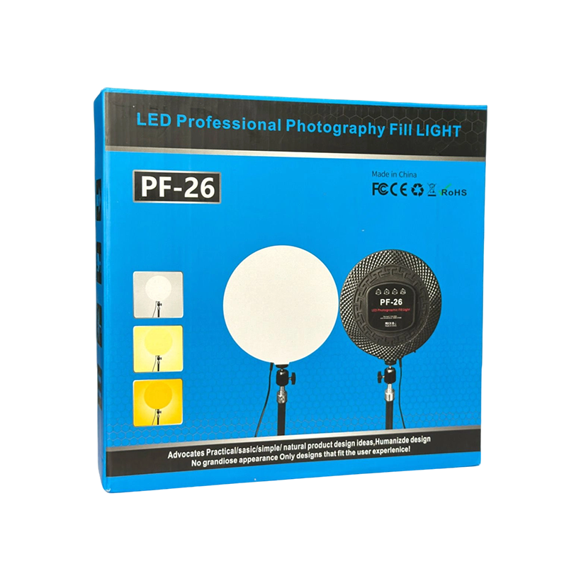 Ring Light PF-26 ( 26-Inch ) (60W ) High Brightness LED Video Light Full Screen Circular Fill for Photography Large Screen Streaming