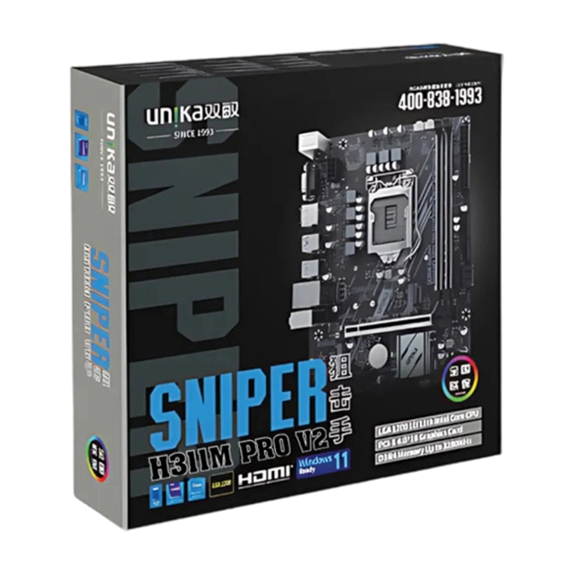 UNIKA UN-H610M 666 DDR4 SNIPER - Motherboard