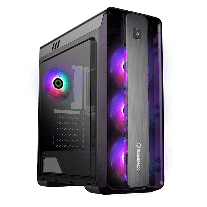 GameMax MoonLight FRGB BK Gaming Mid-Tower Case