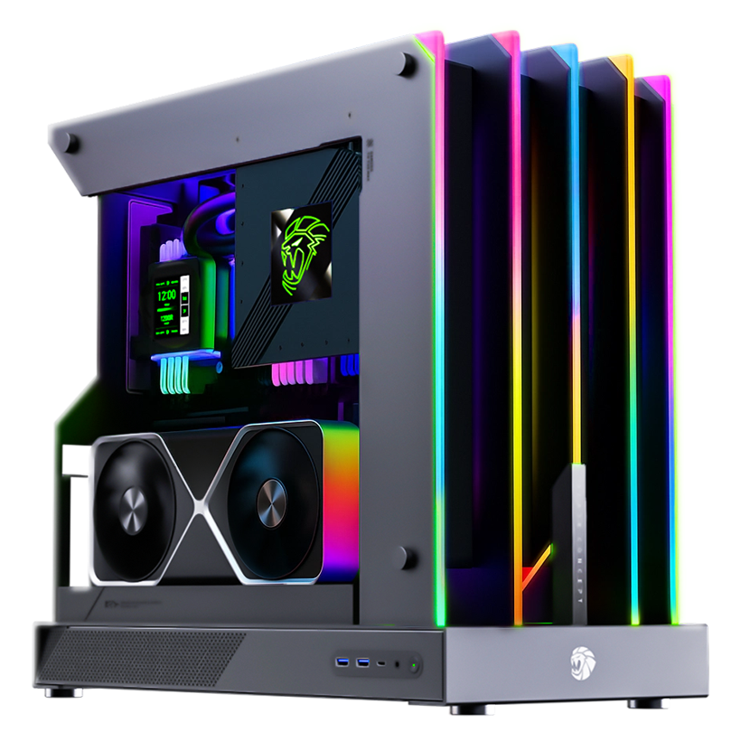 GameMax Blade Concept RGB ATX Open-Frame Gaming PC Case