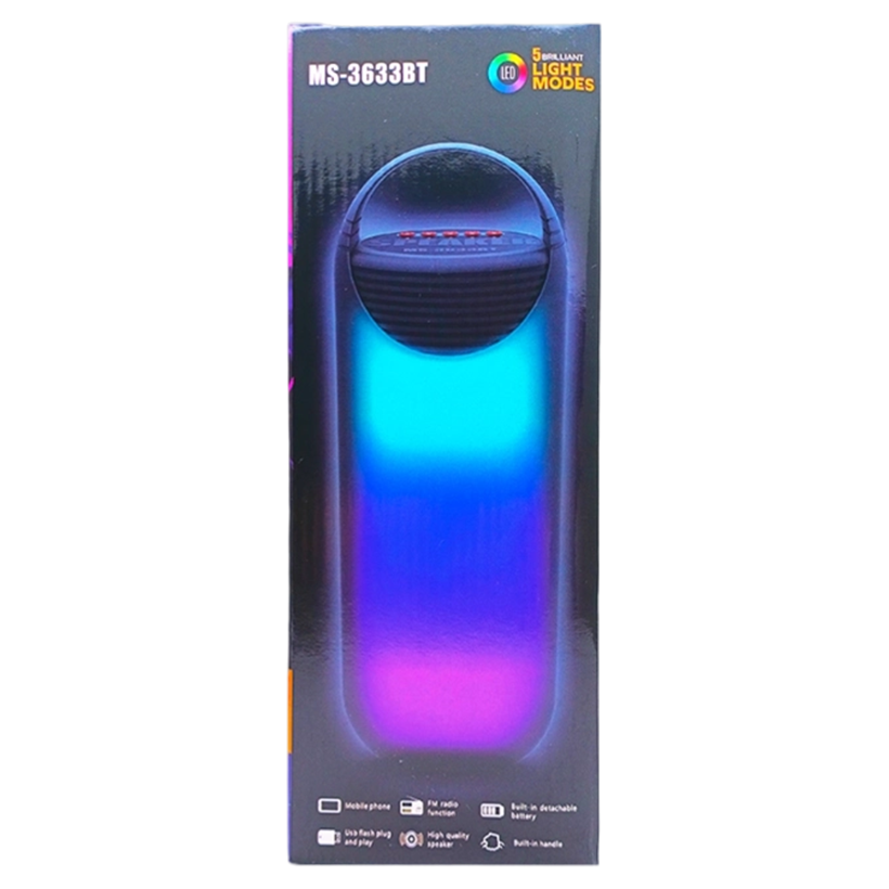 MS-3633 BT Speaker LED Lights | MS_ 3633 BT_