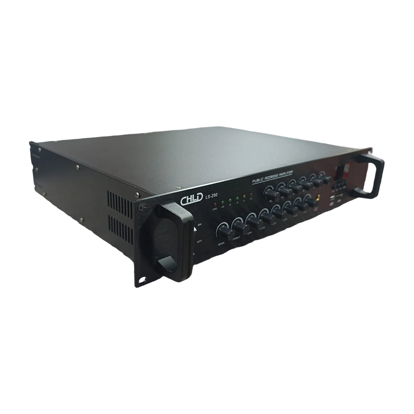 Amplifiers CHLD LS-250 Public Address (PA) Mixer Amplifier 6 Zones