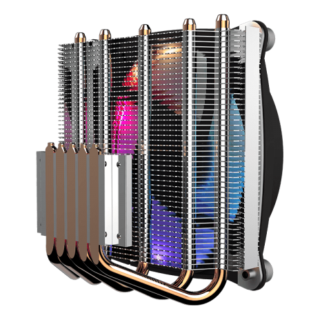 GameMax Gamma 300 CPU Air Cooler | High-Performance Top-Down Cooler with 5 Heat Pipes & ARGB Sync Support (Gamma 300)