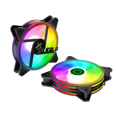 GameMax RQ300 Cooling Kit – 120mm 3-in-1 ARGB PWM Fan Kit with Remote Control & 100+ Lighting Effects | RQ_ 300