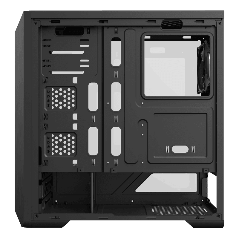 GameMax Shine G517 Gaming Case | Rainbow LED Mid-Tower ATX Showcase Chassis | G__ 517