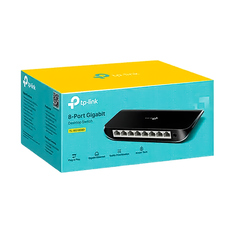 TP-LINK TL-SG 1008D Desktop Switch 8-Port Gigabit Model by TPLINK ( TL_ SG_ 1008D )