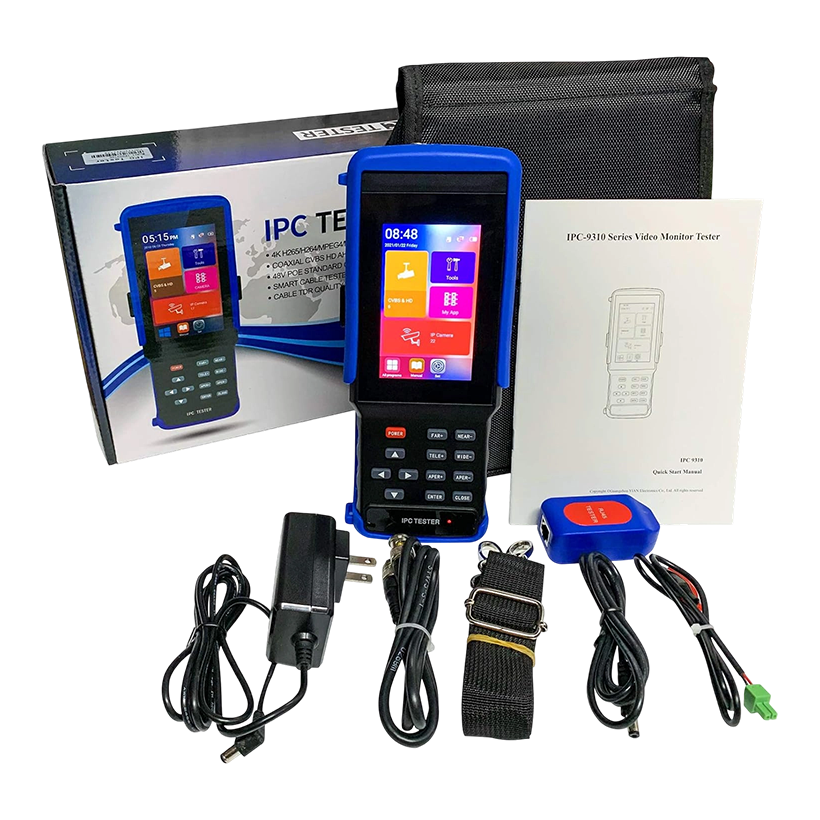 IPC9310Plus 4.3 Inch Portable Multifunctional CCTV Tester Monitor for 4K IP Camera and Analog Camera