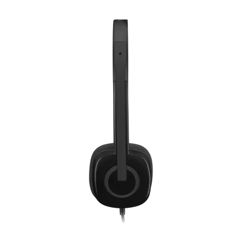 Logitech H151 Wired Headset, Analog Stereo Headphones with Rotating Noise-Cancelling Microphone, 3.5 mm Audio Jack, In-Line Controls | H__ 151