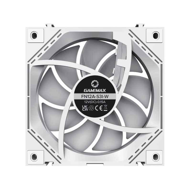 GameMax FN12A-S3I-W Air Fan (x3)