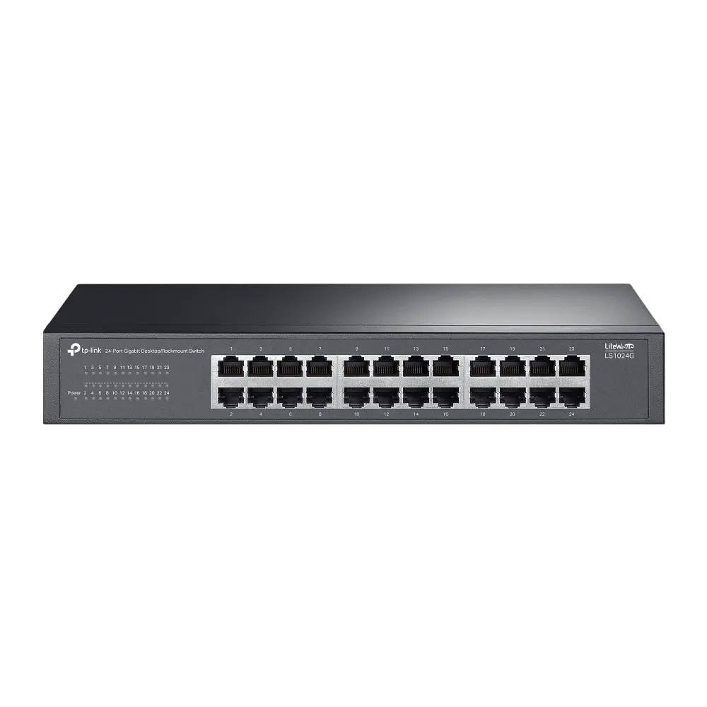 TP-LINK LS1024G 24-PORT GIGABIT DESKTOP RACKMOUNT SWITCH { 1024 }