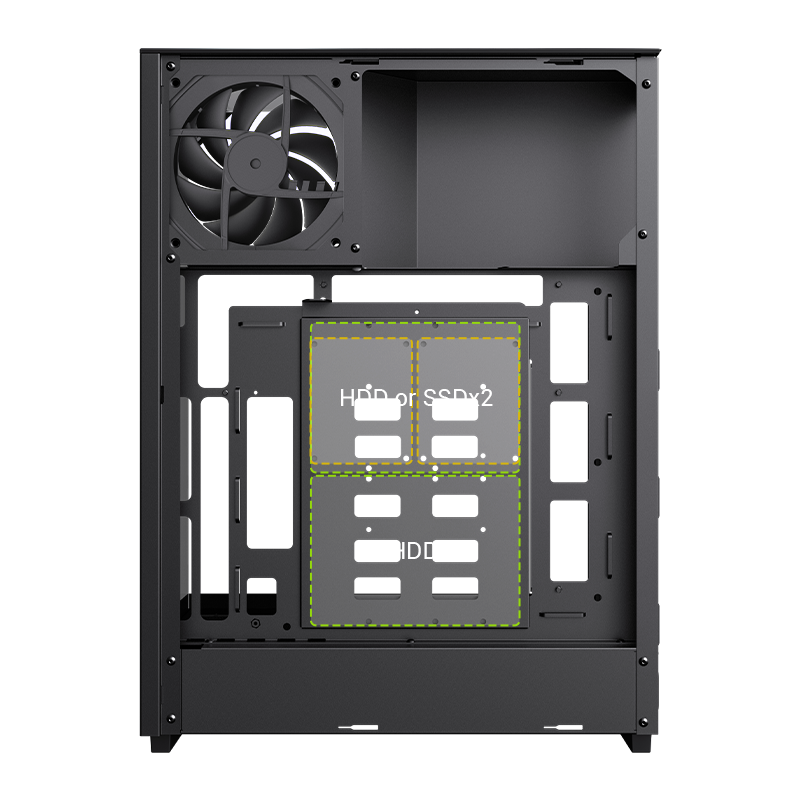 GameMax T20 BK M-ATX Tower RGB PC Cases