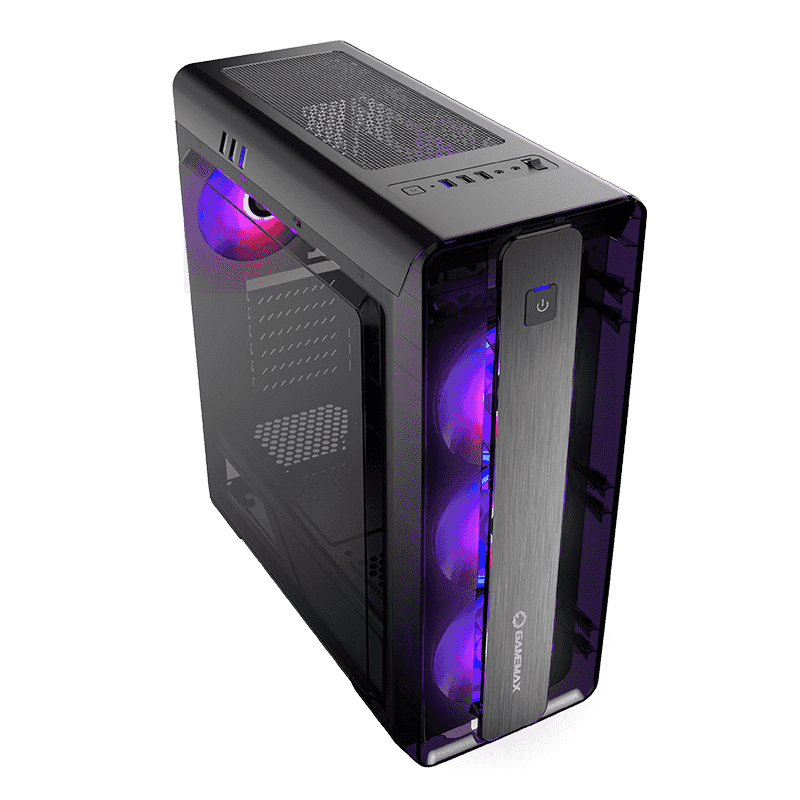 GameMax MoonLight FRGB BK Gaming Mid-Tower Case
