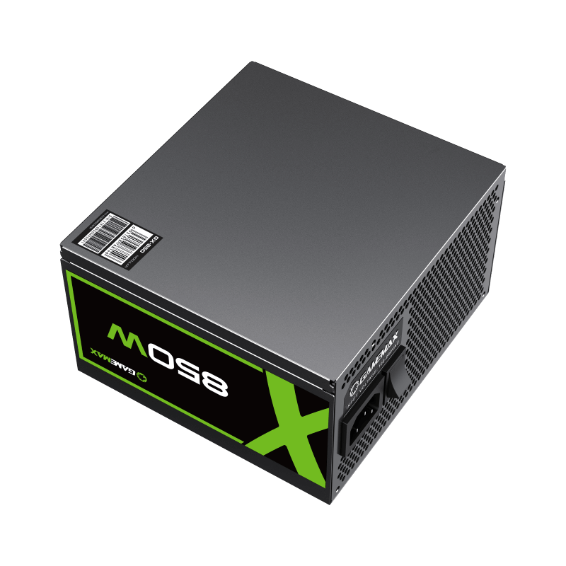 GameMax GX-850 Power Supply | 850W 80 Plus Gold ATX PSU with LLC + DC-DC Design & FDB Silent Fan (Non-Modular)| {GX850}