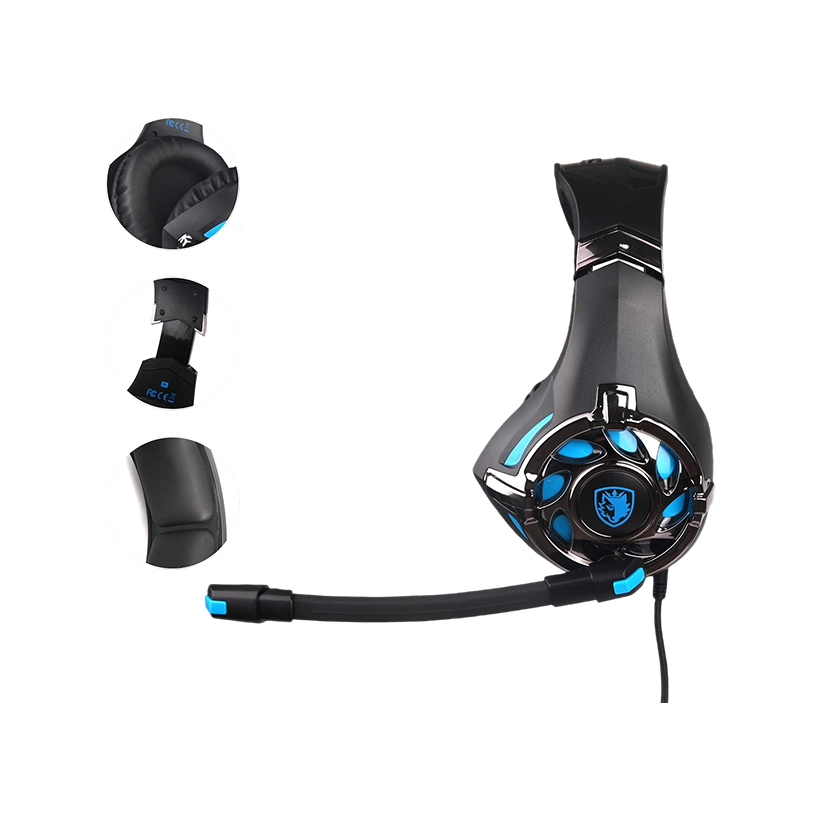Sades SA-822 Gaming Headset Over-Ear Gaming Headphone for PS4, Xbox One PC Computer Mobile Phone | SA_ 822