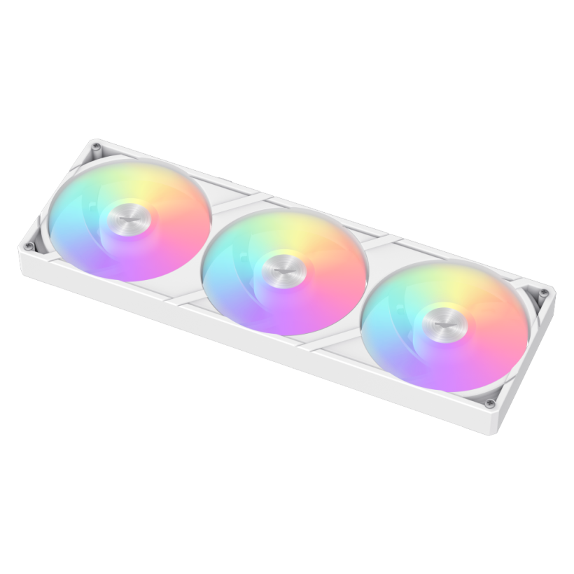 GameMax GLACIER 360 LCD WH RGB Liquid CPU Cooler – 360mm AIO with 3.95" LCD Display & 330W TDP Cooling | GLACIER 360