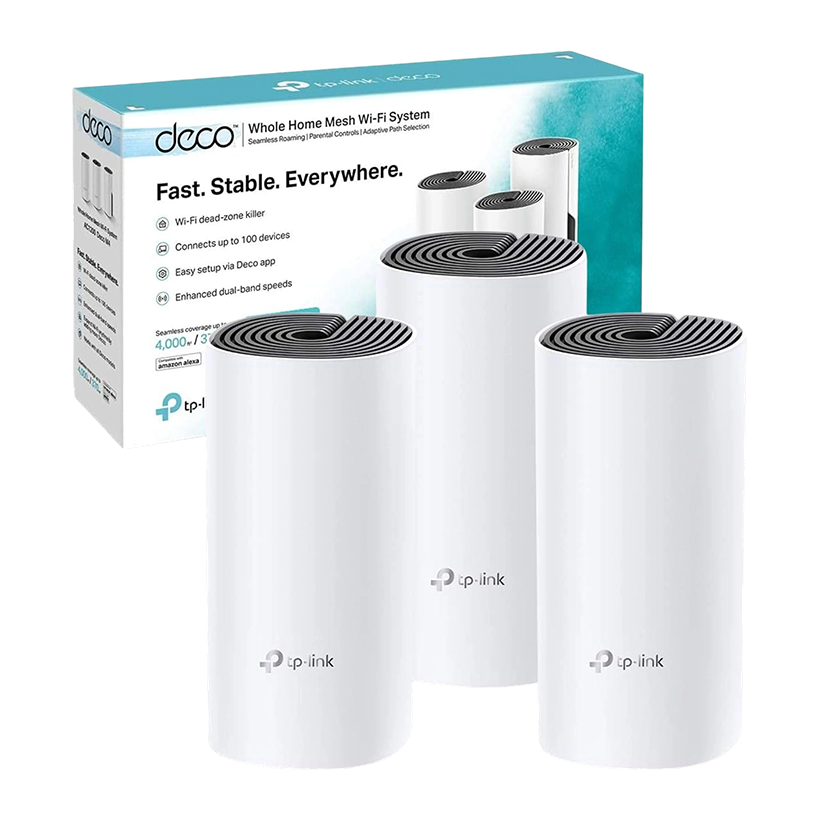 TP-Link DECO AC1200 Whole Home Mesh Technology / Wi-Fi Booster (3-pac) m4deco Model by TPLINK |  ( M4_ AC_ 1200 )