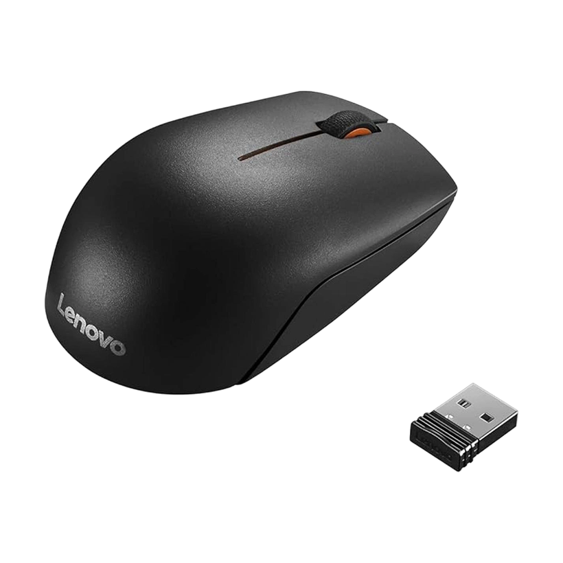 Lenovo 300 Wireless Compact Mouse, 1000 DPI Optical sensor, 2.4GHz Wireless Nano USB, 10m range | 300
