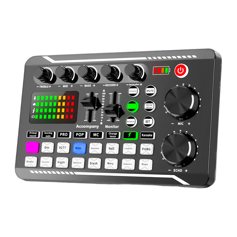F998 + BM800 Microphone Long Arm, Mixer with Mic | F__ 998 BM_ 800