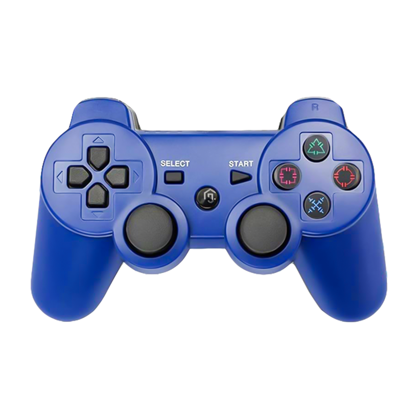 Double Shock 3 Wireless Controller / Joystick For PS3 / Blue - Black - Red