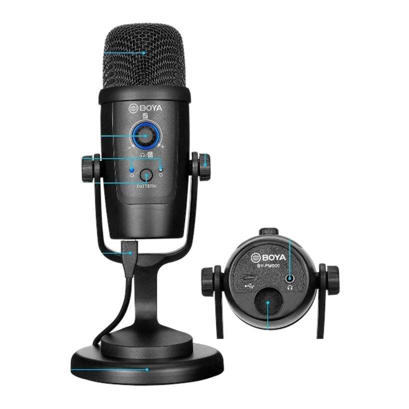 Boya BY-PM 500 USB Condenser Microphone Streaming Mic | BY_ PM_ 500