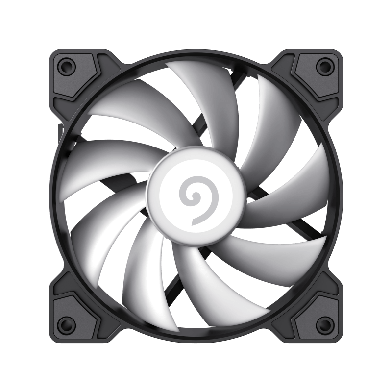 GameMax GMX-AF12X Airforce 120mm FRGB Cooling Fan – Fixed RGB LED Fan with Curved Blade Design & Quiet 1200RPM Operation | GMX AF_ 12X