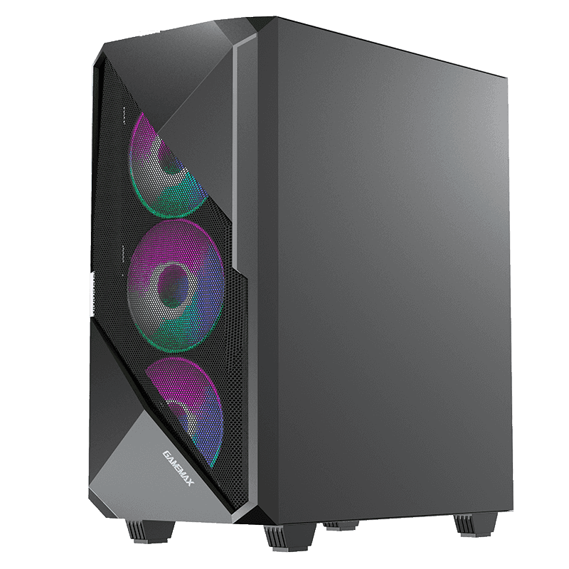 GameMax Revolt Gaming Case | ARGB Airflow Mid-Tower Chassis | Revolt