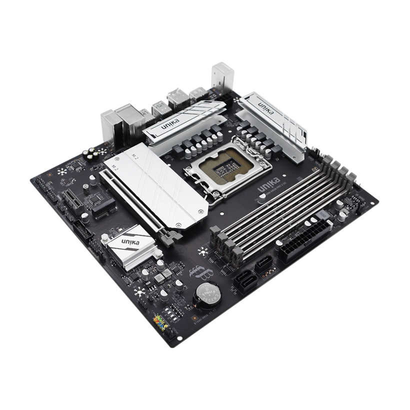 UNIKA UN-B760M Brand New ARGB PRO BLACK WARRIOR Motherboard B760/LGA1700 DDR4 Supports Intel 12/13/14 Generation