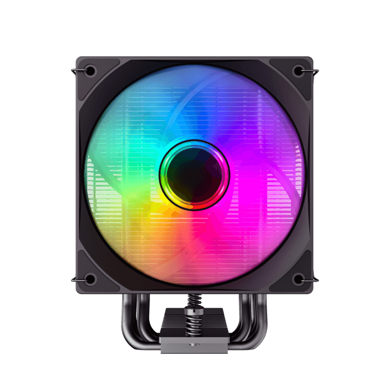 GameMax Sigma 550 Infinity Black CPU Air Cooler | 220W Tower Cooler with 5 Heat Pipes, ARGB Infinity Lighting & High-Density Fin Design
