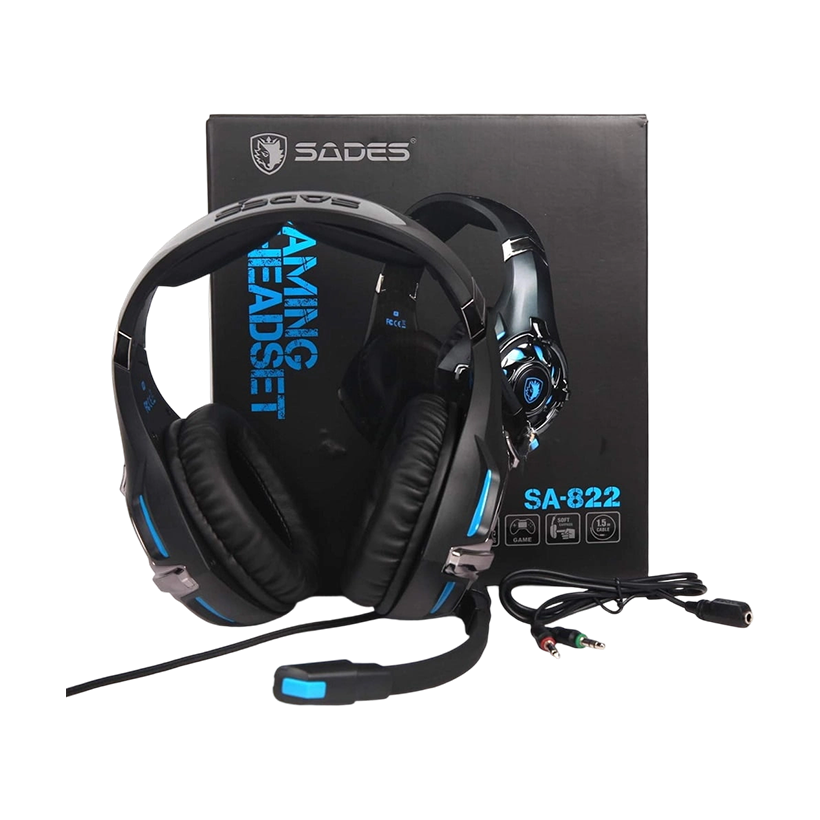 Sades SA-822 Gaming Headset Over-Ear Gaming Headphone for PS4, Xbox One PC Computer Mobile Phone | SA_ 822