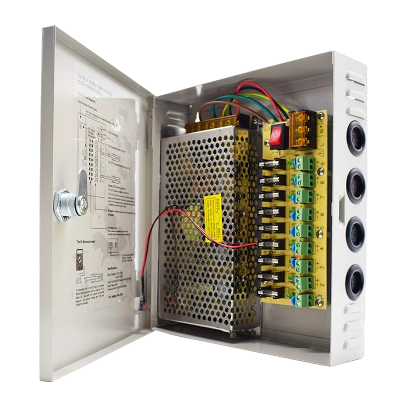 Distributed Power Supply Box Swithing Power Supply Output 12V-10AM-120W  Amp for CCTV DVR Security System and Cameras